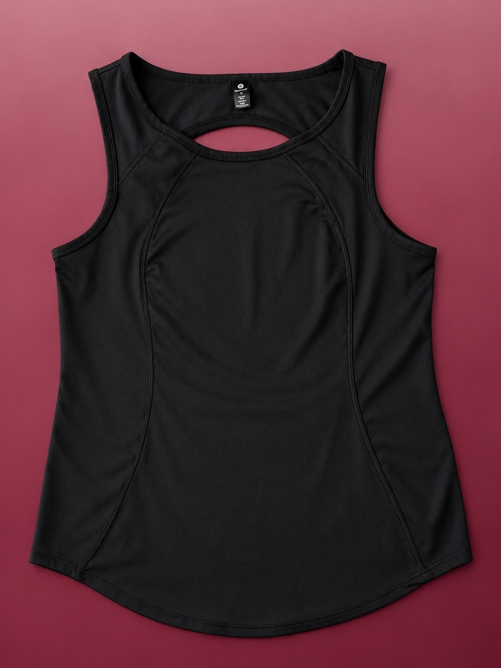 90 Degree By Reflex Black Athletic Tank with Back Keyhole
